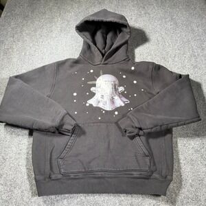 Madhappy x Snapchat Disco Ghost Hoodie Mens Medium Black